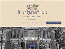 Tablet Screenshot of blackberryinn.com